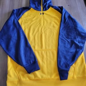 Under Armour Sweatshirt Yellow Blue Size Xl
